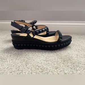 Christian Louboutin Cataclou Black Studded Sandals